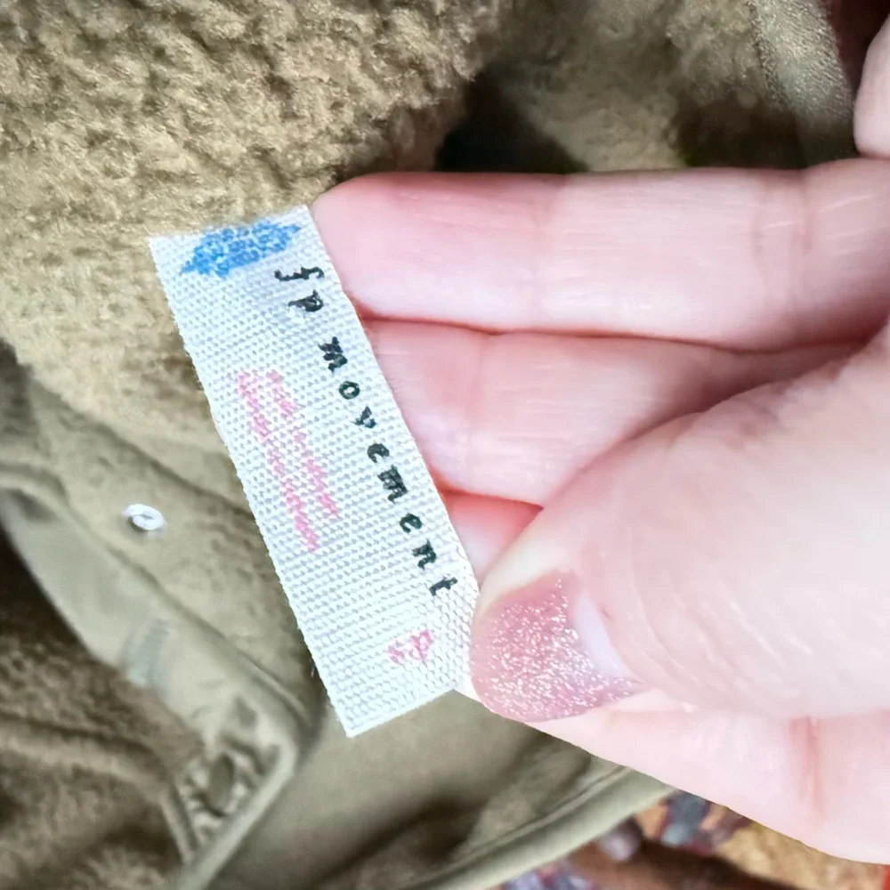 Free People Hit The Slopes Fleece Jacket Olive Green XS - Picture 8 of 8